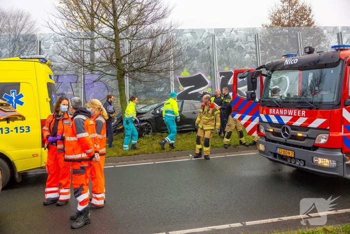 Zwaargewonde bij eenzijdig ongeval