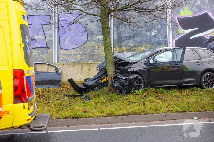 Zwaargewonde bij eenzijdig ongeval