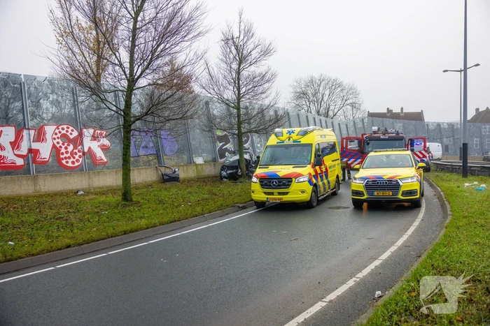 Zwaargewonde bij eenzijdig ongeval