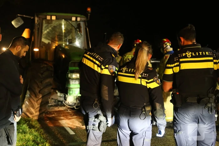 Gewonden bij aanrijding tussen tractor en auto