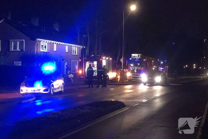 Brand in schoorsteen van woning