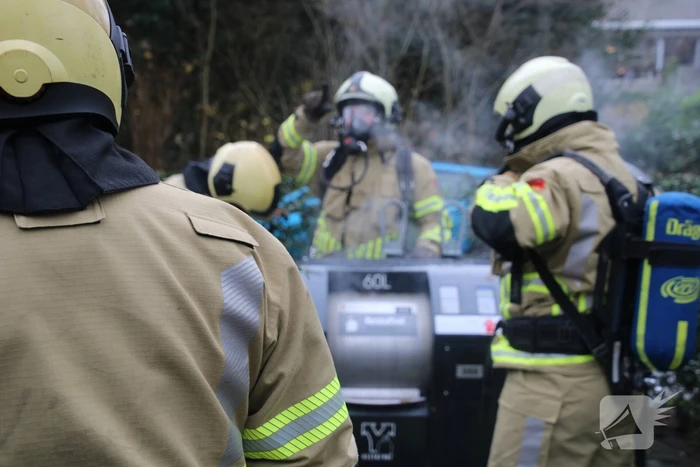 Brand in ondergrondse container