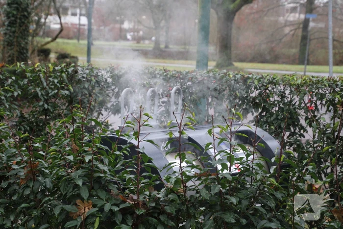 Brand in ondergrondse container