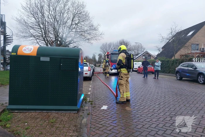 Vuurwerk veroorzaakt brand in container