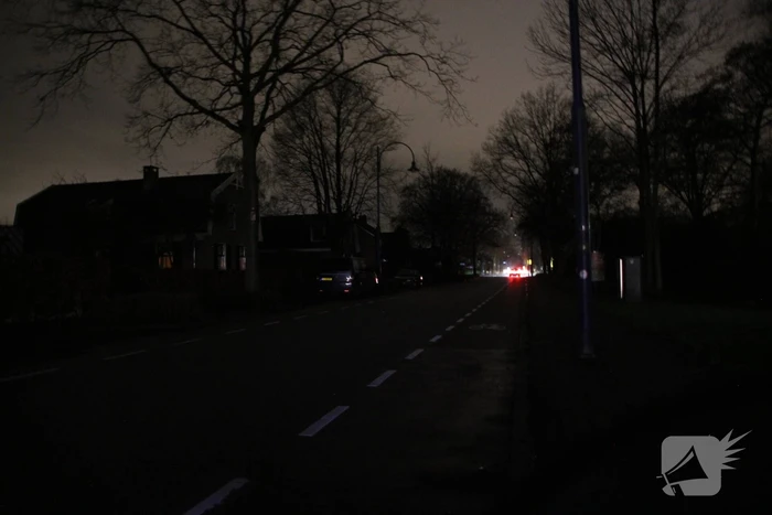 Donkere straten door stroomuitval