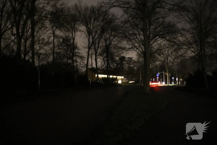 Donkere straten door stroomuitval