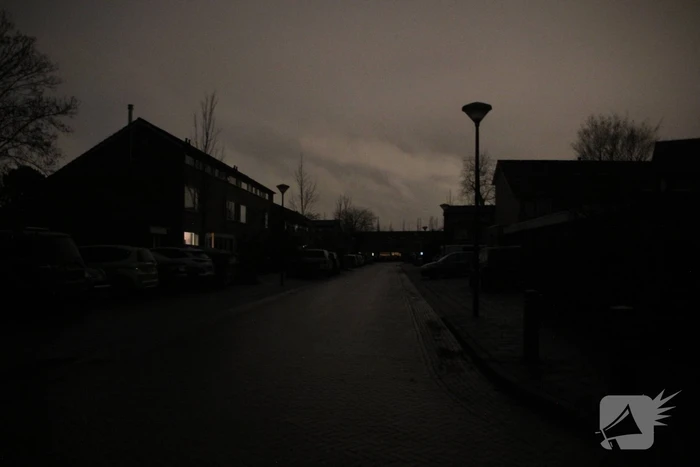 Donkere straten door stroomuitval