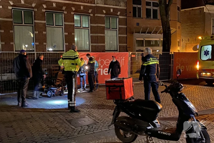 Ongeval tussen scooter en scootmobiel