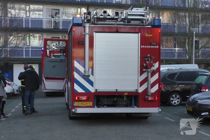 Traumahelikopter landt na brand in woning