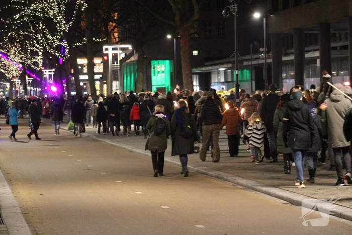 Lichtjestocht door het centrum