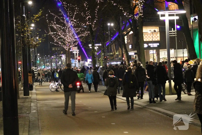 Lichtjestocht door het centrum