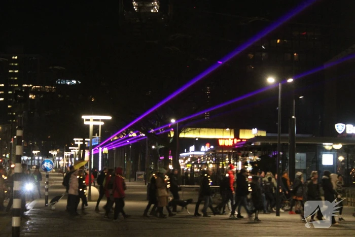 Lichtjestocht door het centrum