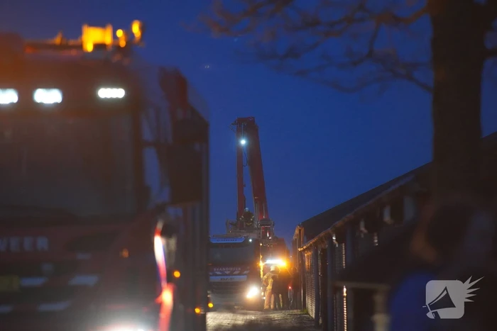 Brand in schuur snel geblust