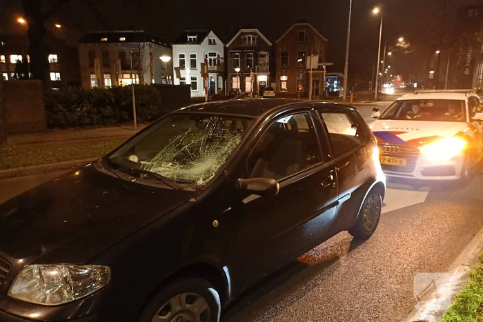 Auto beschadigd na ongeval