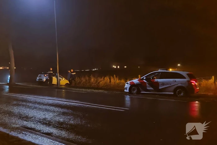 Automobilist raakt van de weg en botst op boom
