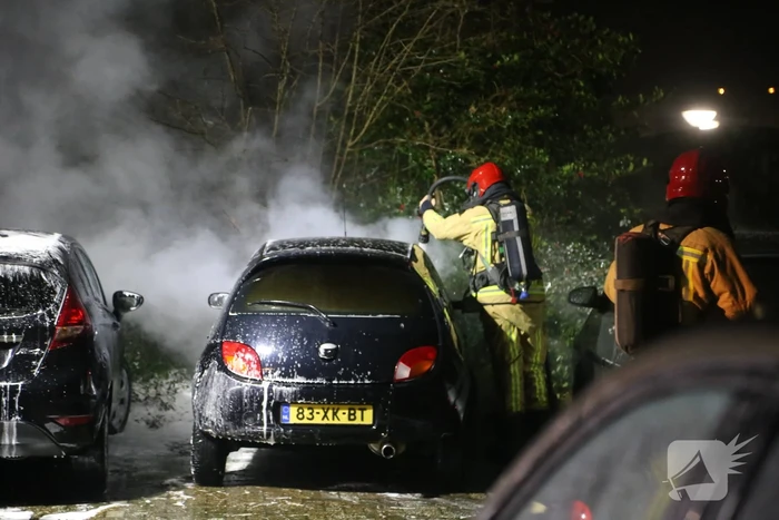 Meerdere auto's verwoest door brand