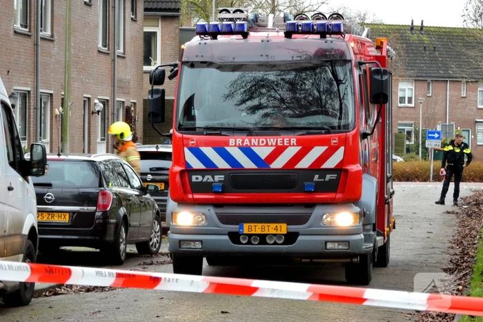 Straat afgezet na gaslekkage
