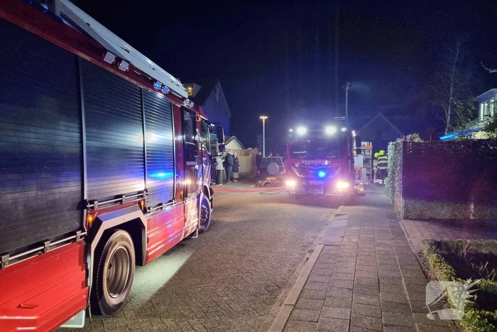 Beneden verdieping van woning volledig uitgebrand