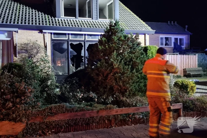 Beneden verdieping van woning volledig uitgebrand