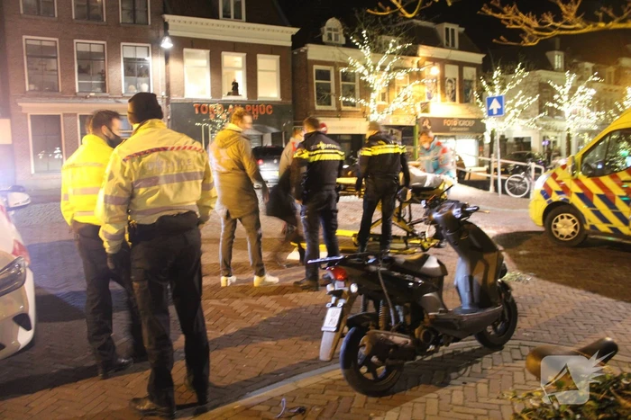 Scooterrijdster gewond na ongeval