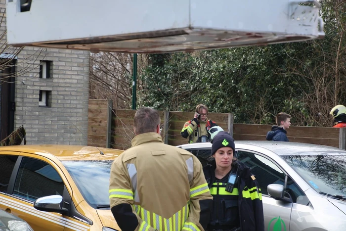 Brand in schoorsteen