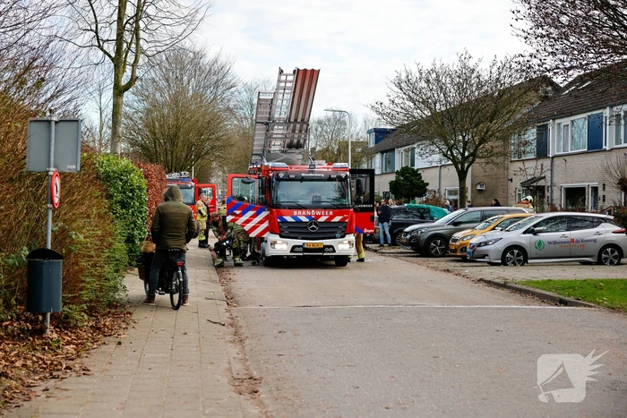 Brand in schoorsteen