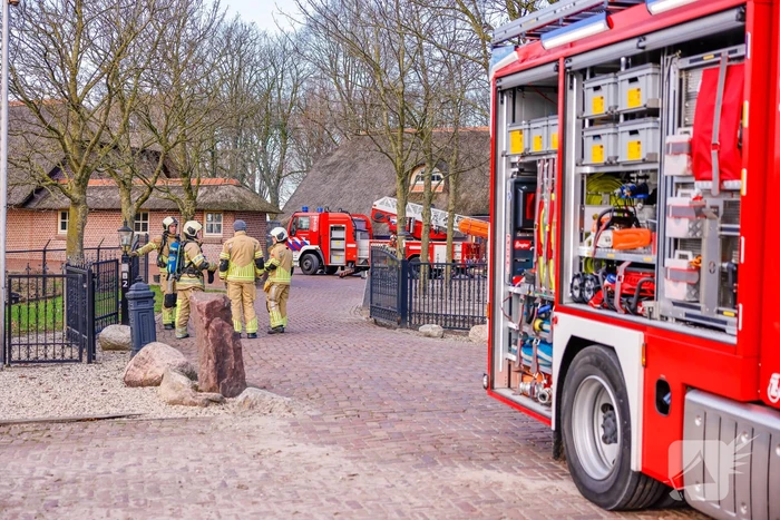 Voorbijgangers zien vonkenregen uit schoorsteen