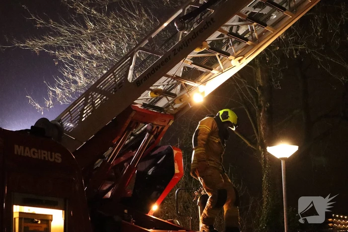 Schoorsteenbrand in woning