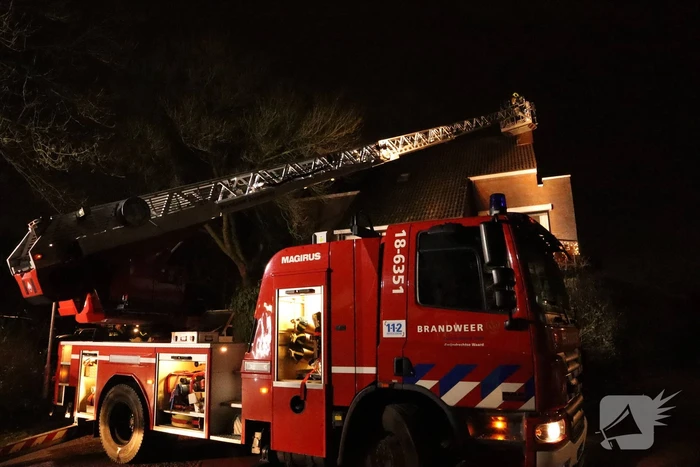 Schoorsteenbrand in woning