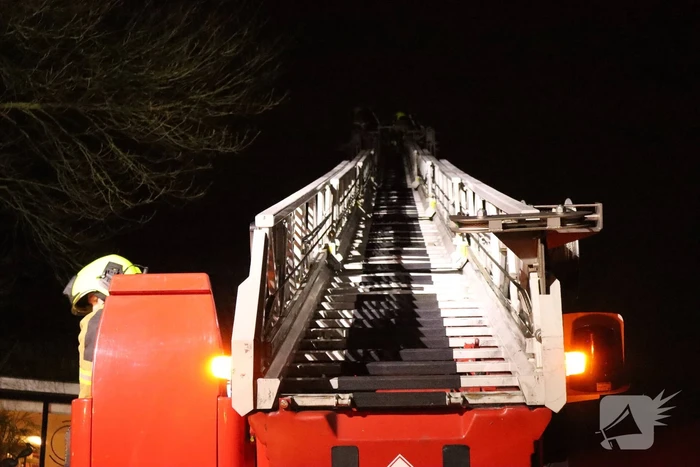 Schoorsteenbrand in woning