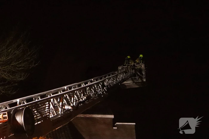 Schoorsteenbrand in woning