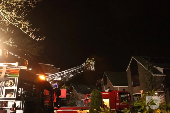Schoorsteenbrand in woning