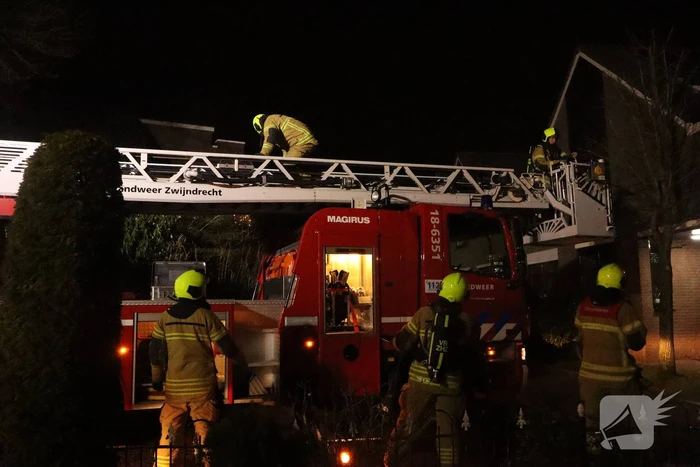 Schoorsteenbrand in woning
