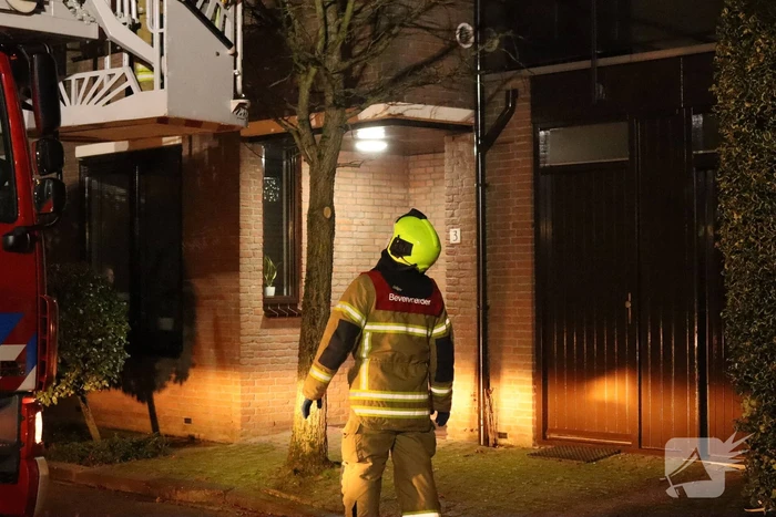 Schoorsteenbrand in woning