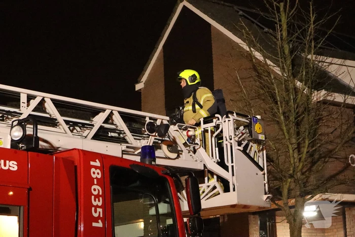 Schoorsteenbrand in woning