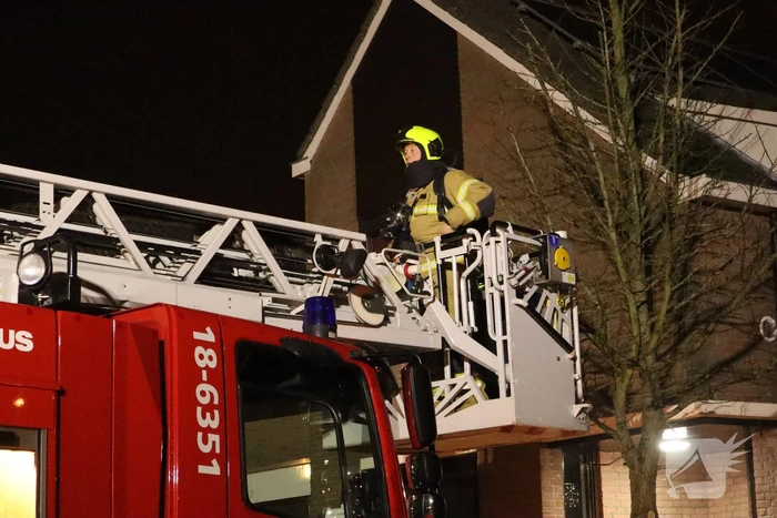 Schoorsteenbrand in woning