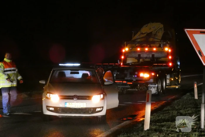 Bestuurster rijdt schade na pech
