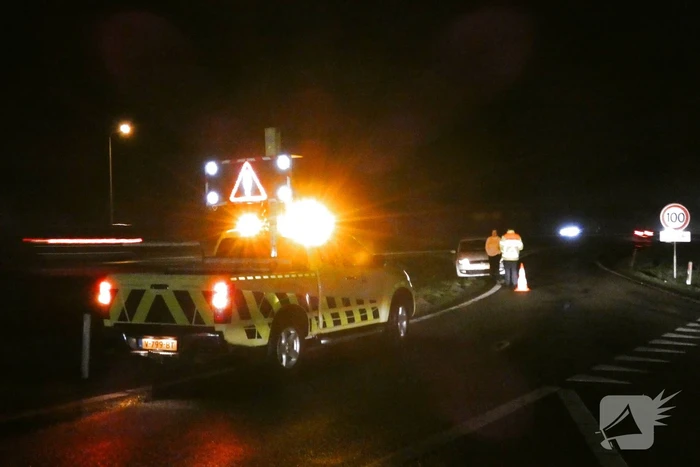 Bestuurster rijdt schade na pech