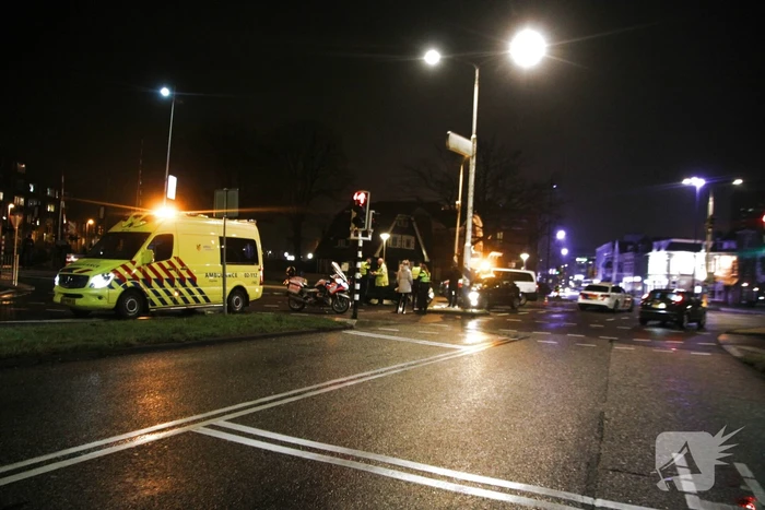 Schade na botsing tussen twee voertuigen