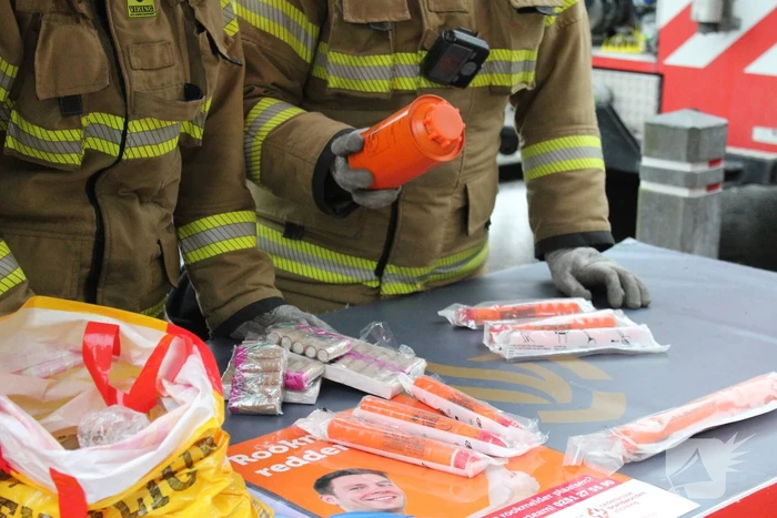 Vuurwerkinzameling op brandweerkazerne