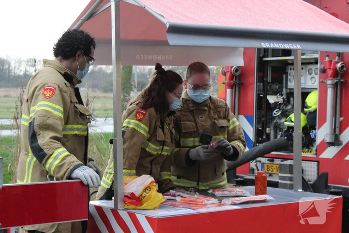 Vuurwerkinzameling op brandweerkazerne