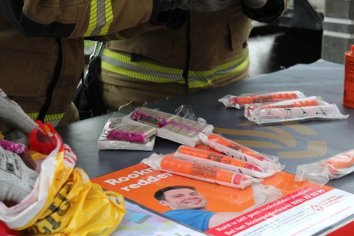 Vuurwerkinzameling op brandweerkazerne