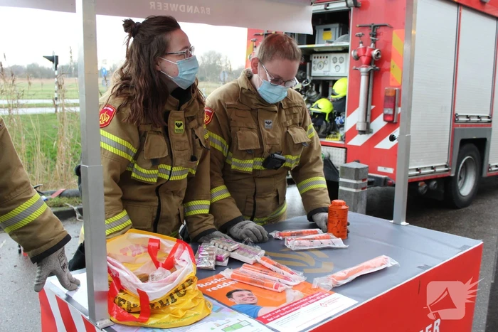Vuurwerkinzameling op brandweerkazerne