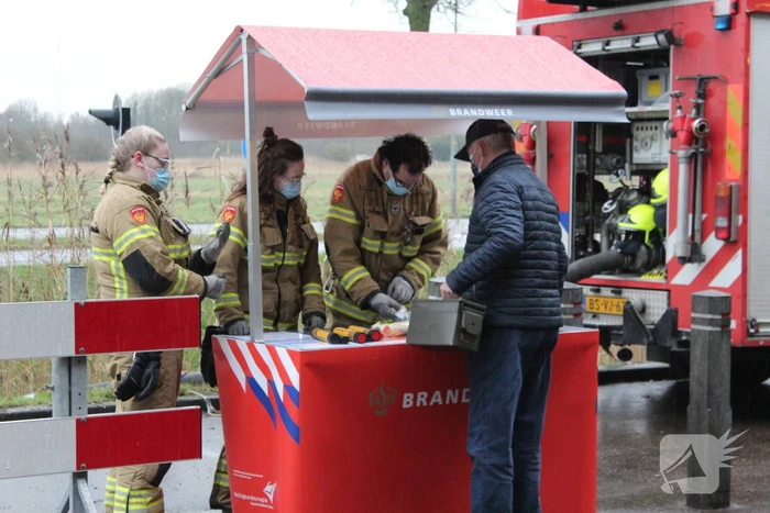 Vuurwerkinzameling op brandweerkazerne