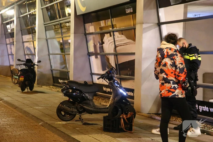 Ongeval tussen snorfietser en twee fietsers