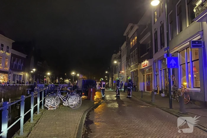 Piaggio brommobiel uitgebrand