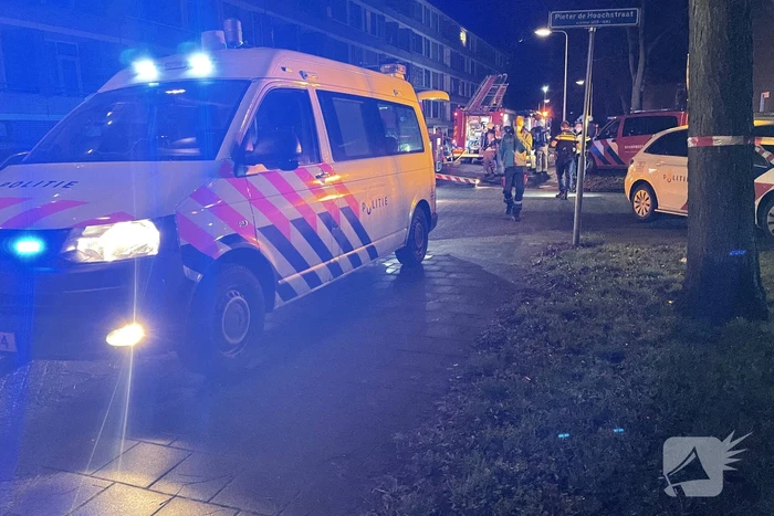 Brand in berging van portiekflat