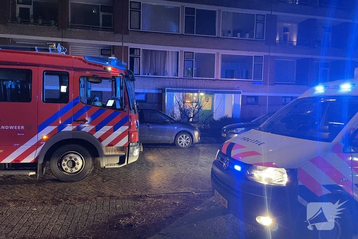 Brand in berging van portiekflat