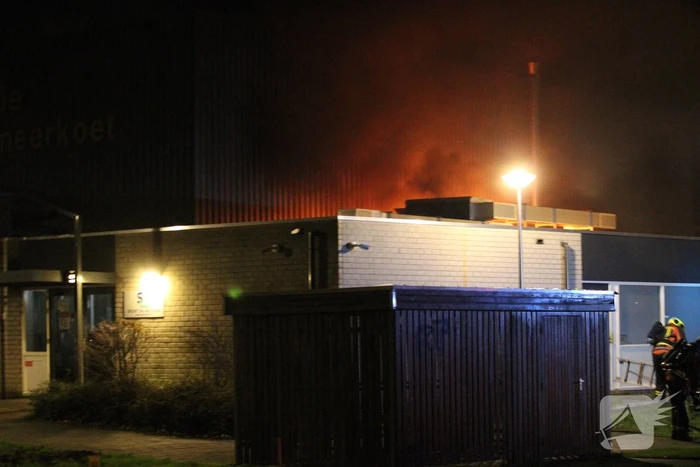Grote brand in Sportzaal De Meerkoet