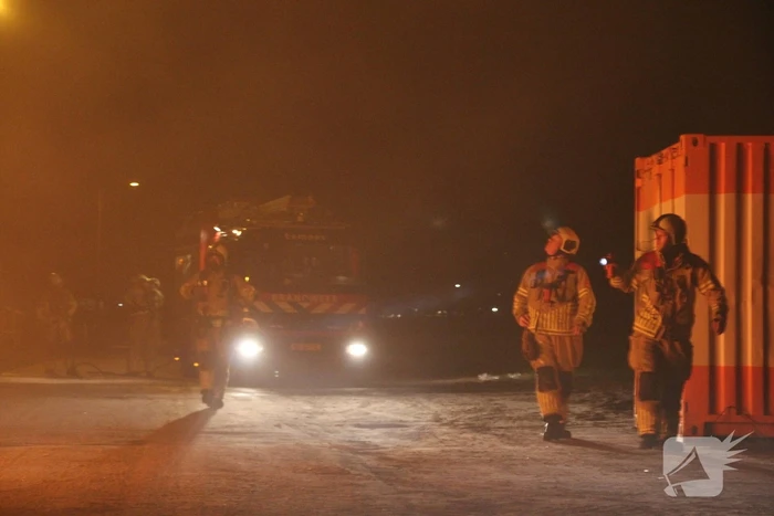 Bouwkeet verwoest door brand